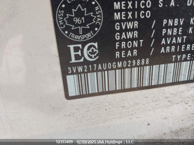 3VW217AU0GM029888 Volkswagen 1.8 tsi