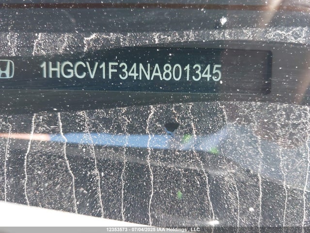 1HGCV1F34NA801345 Honda l15be