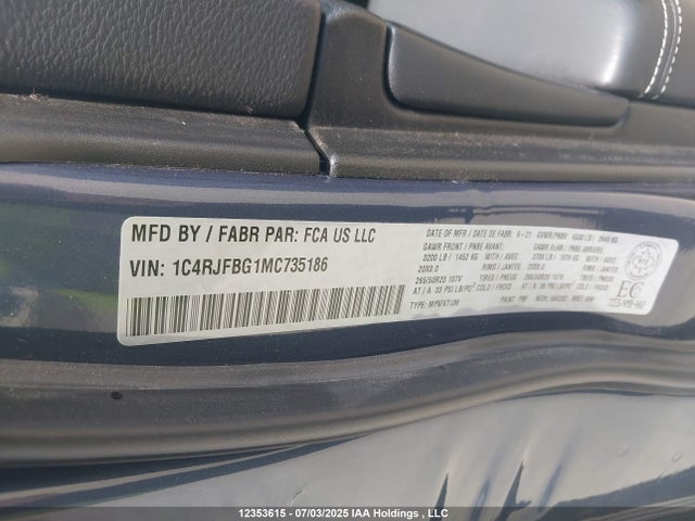 1C4RJFBG1MC735186 Jeep 2021
