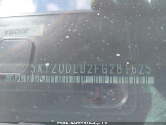 5XYZUDLB2FG281625 Hyundai dohc gdi theta ii