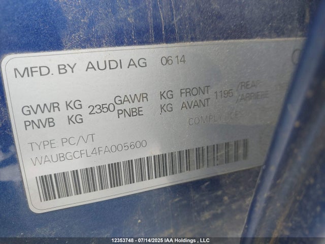 WAUBGCFL4FA005600 Audi S4