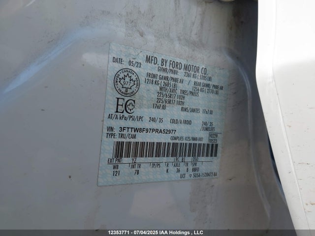 Ford 2023 2023 3FTTW8F97PRA52977 Image 9