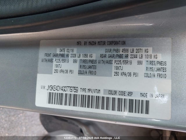JM3KE4DY4G0779759 Mazda py