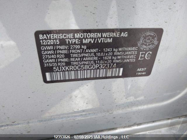 5UXKR0C58G0P32374 BMW X5