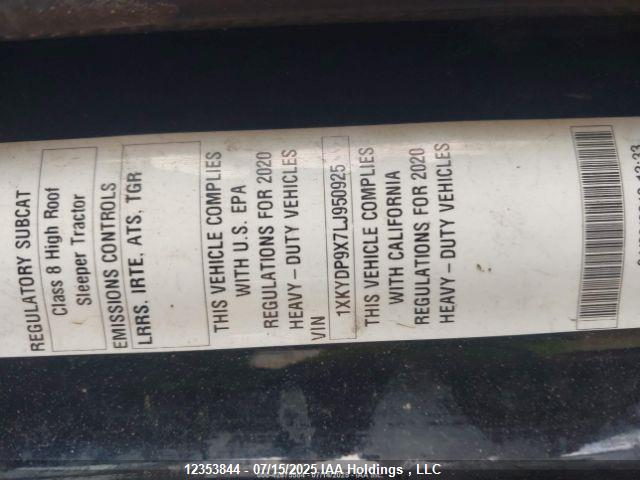 1XKYDP9X7LJ950925 Kenworth Kenworth
