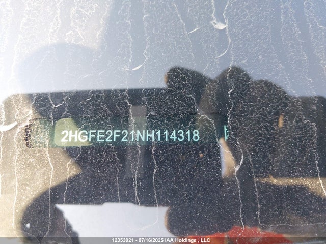 2HGFE2F21NH114318 Honda k20c2