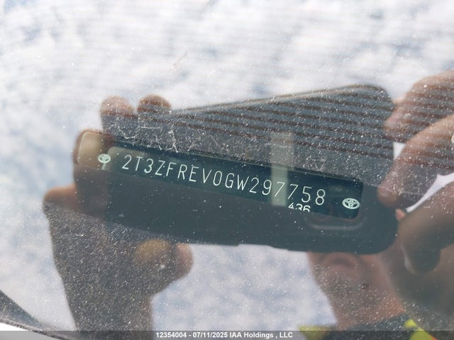 2T3ZFREV0GW297758 Toyota 2ar-fe