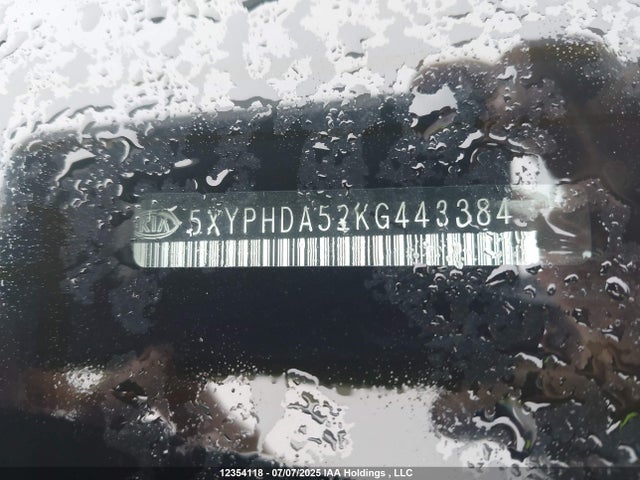 5XYPHDA52KG443384 KIA gdi lambda-ii