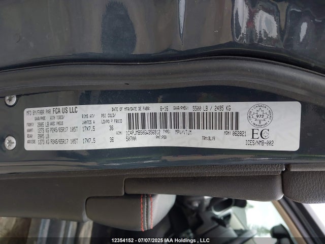 1C4PJMBS0GW356912 Jeep Cherokee