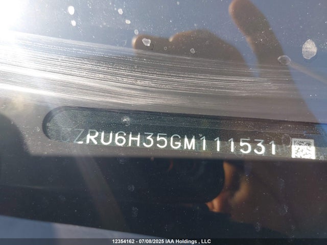 3CZRU6H35GM111531 Honda r18z9