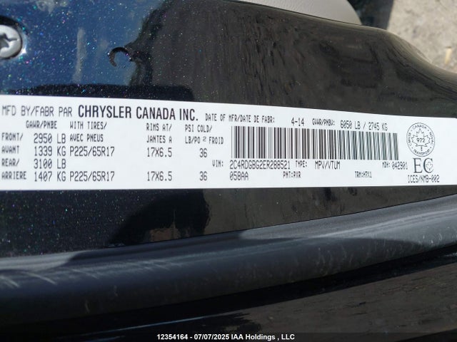 2C4RDGBG2ER288521 Dodge 2014