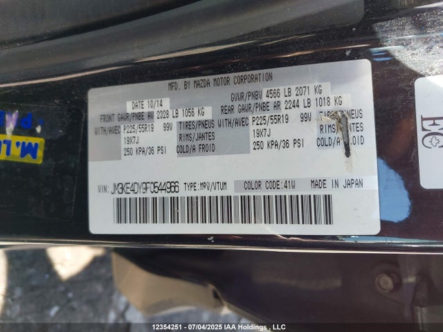 JM3KE4DY9F0544966 Mazda py