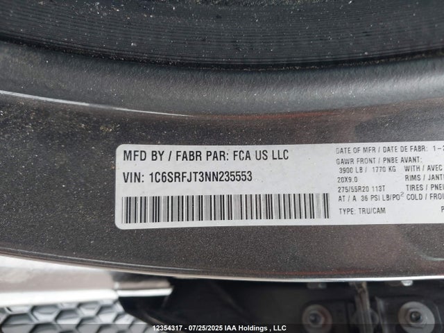 RAM 2022 2022 1C6SRFJT3NN235553 Image 9
