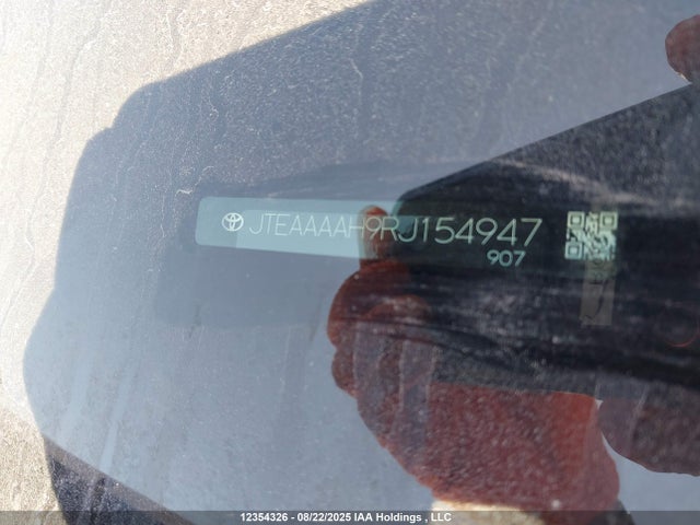 JTEAAAAH9RJ154947 Toyota a25a-fxs