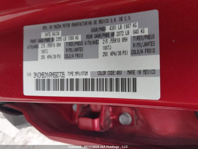 Mazda pyukd 2024 3MVDMBCMXRM690705 Image 17