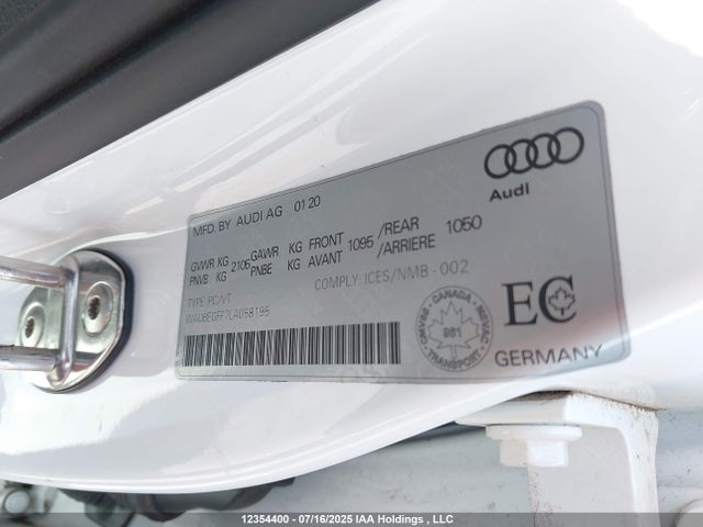 WAUBEGFF7LA058195 Audi 2020