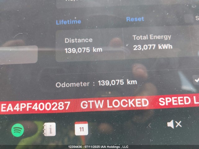 5YJ3E1EA4PF400287 Tesla MODEL 3