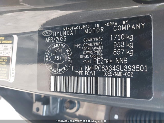 Hyundai mpi gamma ii 2025 KMHRC8A34SU393501 Image 9