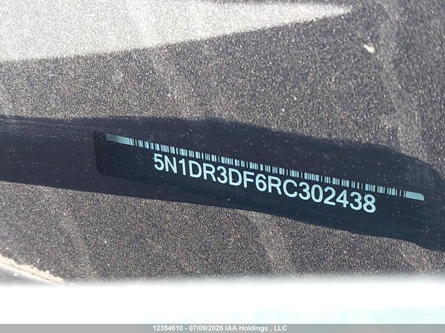 12354610 :رقم المزاد ، 5N1DR3DF6RC302438 vin ، 2024 Nissan Pathfinder Platinum مزاد بيع