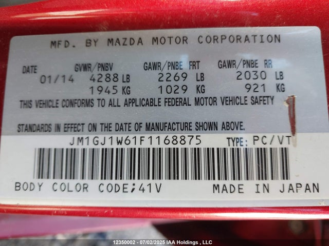 JM1GJ1W61F1168875 Mazda py