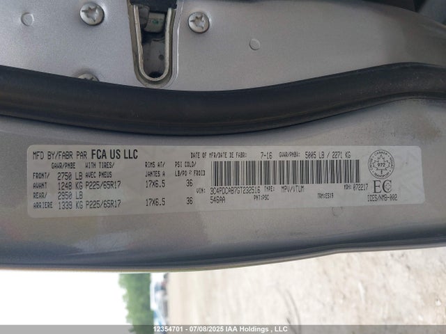 3C4PDCAB7GT232516 Dodge Journey