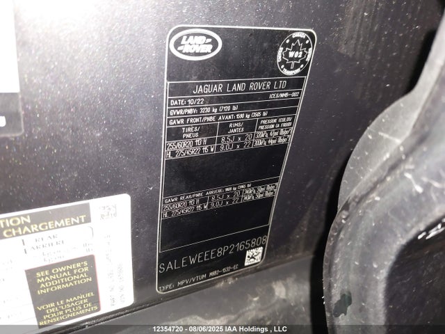 Land Rover aj133 s/c 2023 SALEWEEE8P2165808 Image 9
