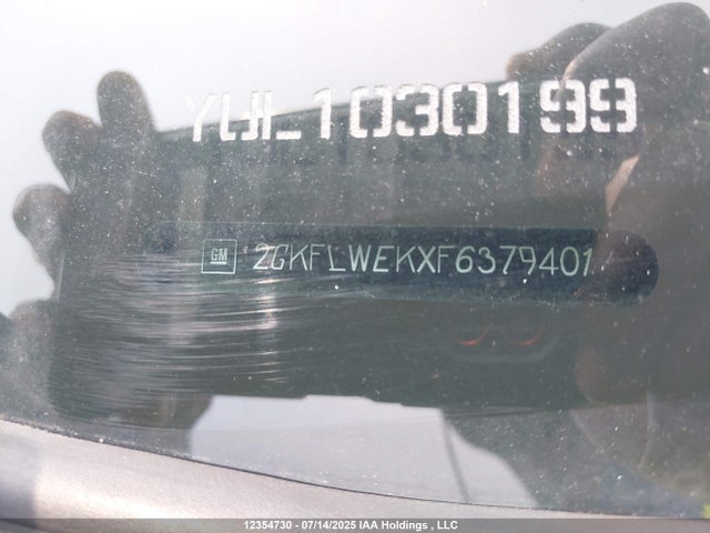 2GKFLWEKXF6379401 GMC lea - flex fuel (gas/alc), aluminum, ho,
