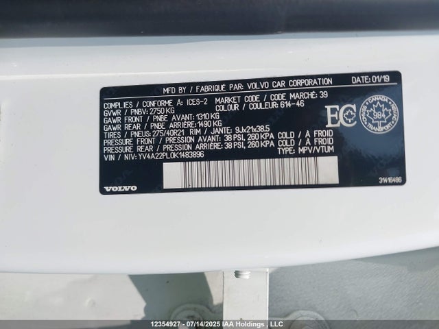 Volvo b4204ts (hp) 2019 YV4A22PL0K1483896 Image 9