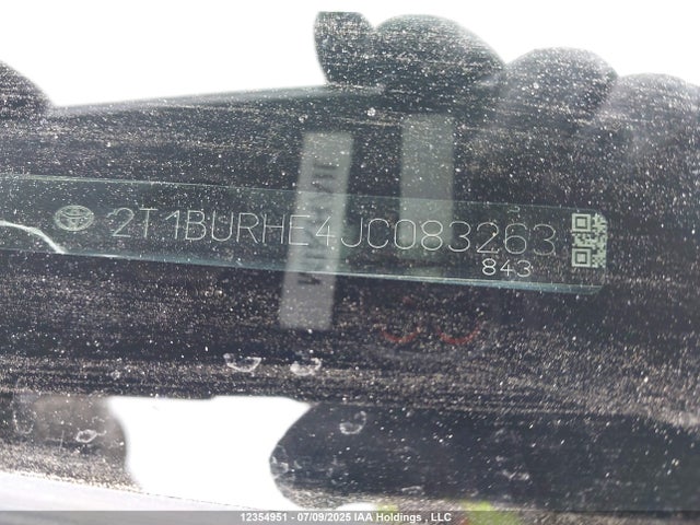 Toyota 2zr-fe 2018 2T1BURHE4JC083263 Image 17