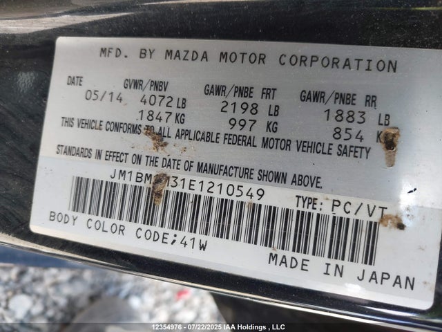 JM1BM1M31E1210549 Mazda py