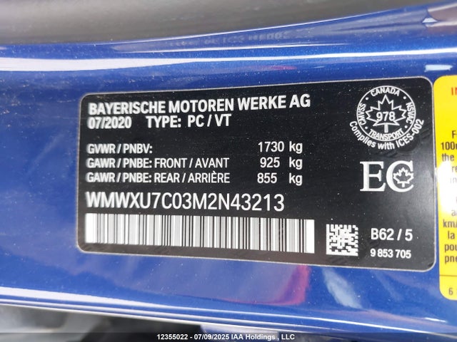 Mini Hardtop 2021 WMWXU7C03M2N43213 Image 9