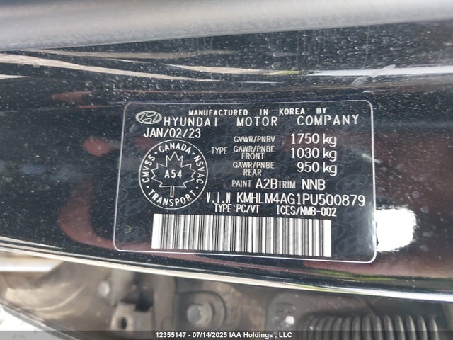 Hyundai mpi nu pe 2023 KMHLM4AG1PU500879 Image 9