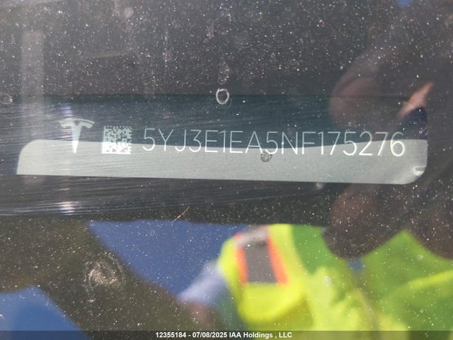 5YJ3E1EA5NF175276 Tesla MODEL 3