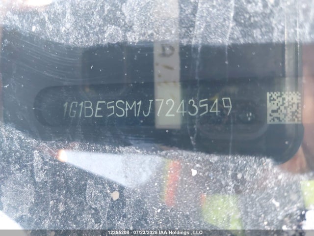 1G1BE5SM1J7243549 Chevrolet le2 -di: direct injection, vvt: variable valve timing, gen, alum