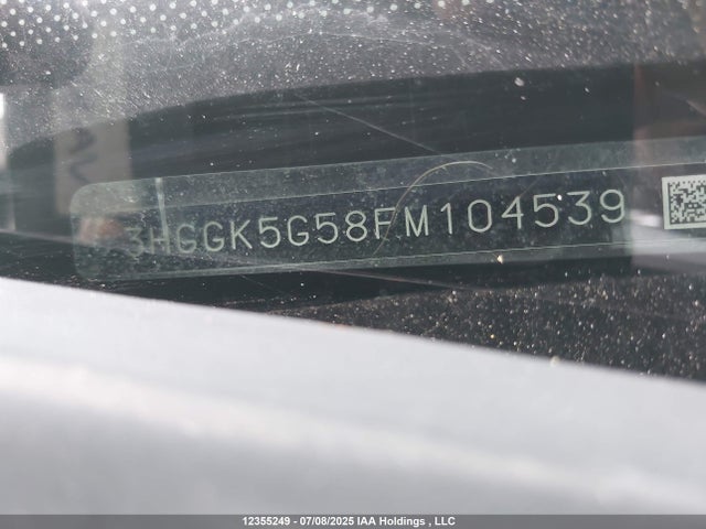 3HGGK5G58FM104539 Honda l15b1