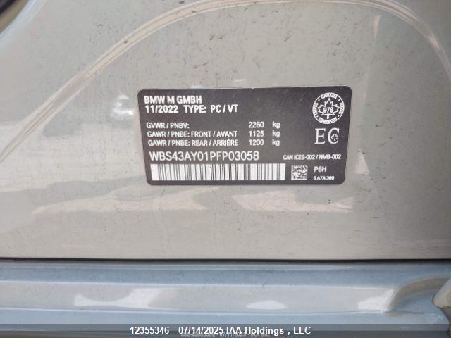 BMW M3 2023 WBS43AY01PFP03058 Image 10