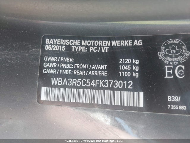BMW 435i 2015 WBA3R5C54FK373012 Image 9