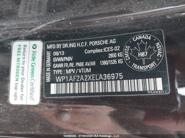 Porsche 2014 2014 WP1AF2A2XELA36975 Image 19