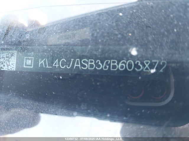 Buick luv - vvt, alum gme e85 max 2016 KL4CJASB3GB603872 Image 9