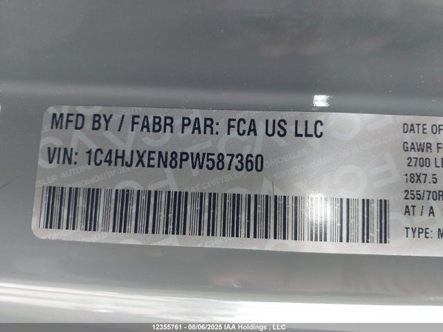 1C4HJXEN8PW587360 Jeep Wrangler