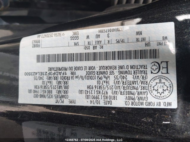 Ford Focus 2014 1FADP3F23EL423500 Image 9