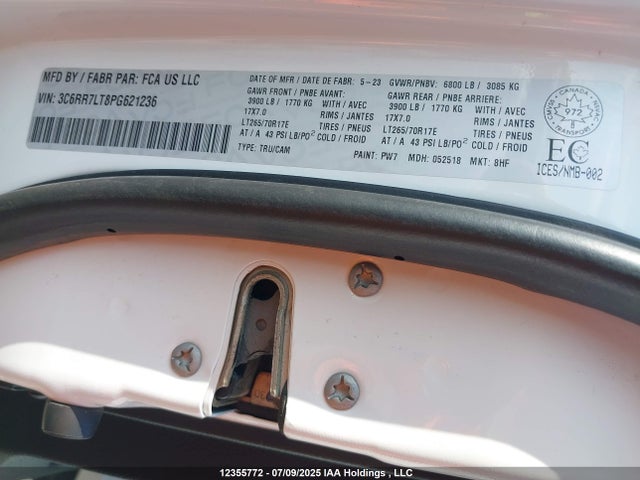 RAM 2023 2023 3C6RR7LT8PG621236 Image 9