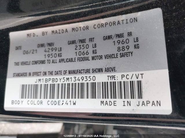 JM1BPBDY5M1349350 Mazda py turbo