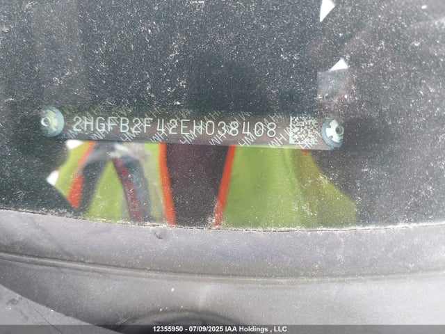 Honda r18z1 2014 2HGFB2F42EH038408 Image 20