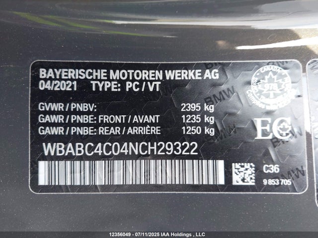BMW m850i 2022 WBABC4C04NCH29322 Image 9