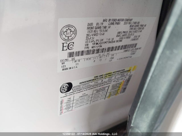 1FMJU1MT1KEA18396 Ford 3.5l gtdi