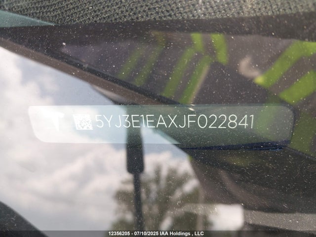 5YJ3E1EAXJF022841 Tesla MODEL 3