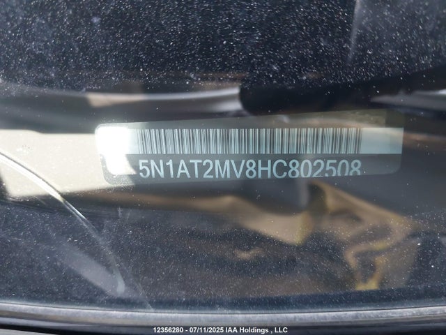 5N1AT2MV8HC802508 Nissan 2017