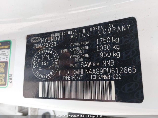 KMHLN4AG9PU612665 Hyundai mpi nu pe