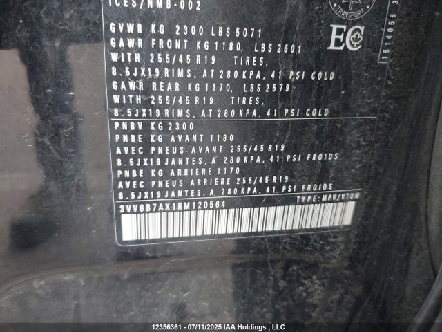 Aukcja sprzedaży 2024 Volkswagen Tiguan Se R-line Black, vin: 3VV8B7AX1RM120564, numer aukcji: 12356361